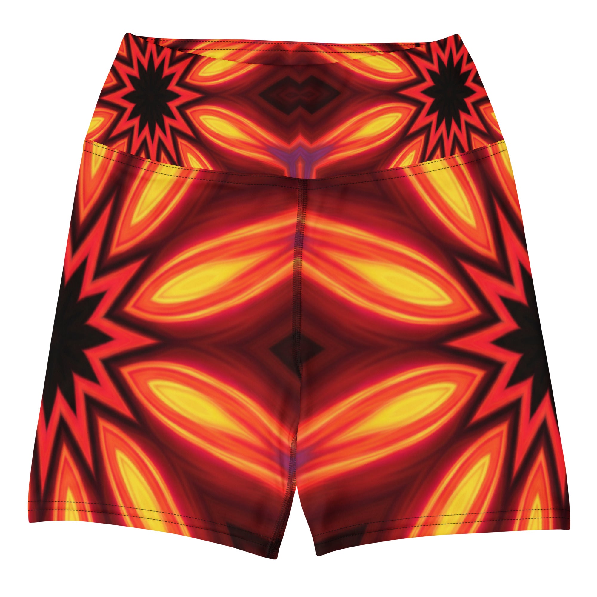 Psychedelic Infrared Yoga Shorts | GearBunch