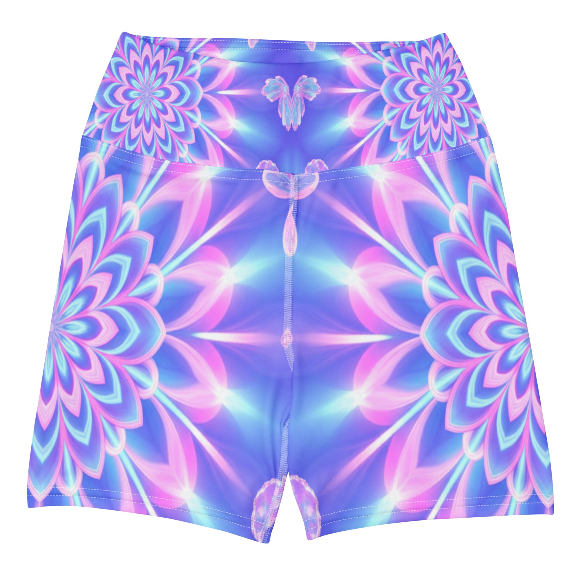 Psychedelic Fairy Ring Yoga Shorts | GearBunch