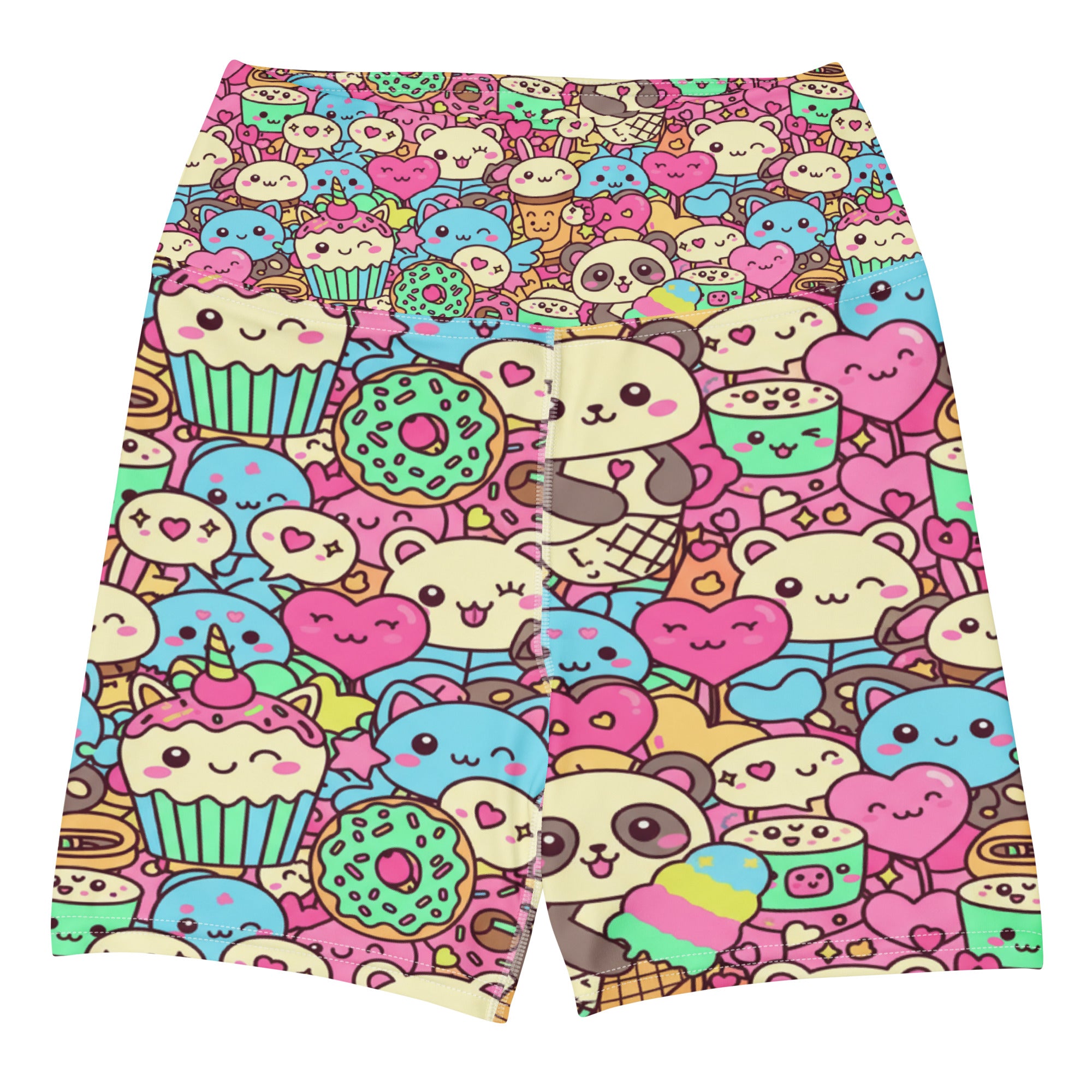 Kawaii Sweet Treats Yoga Shorts | GearBunch