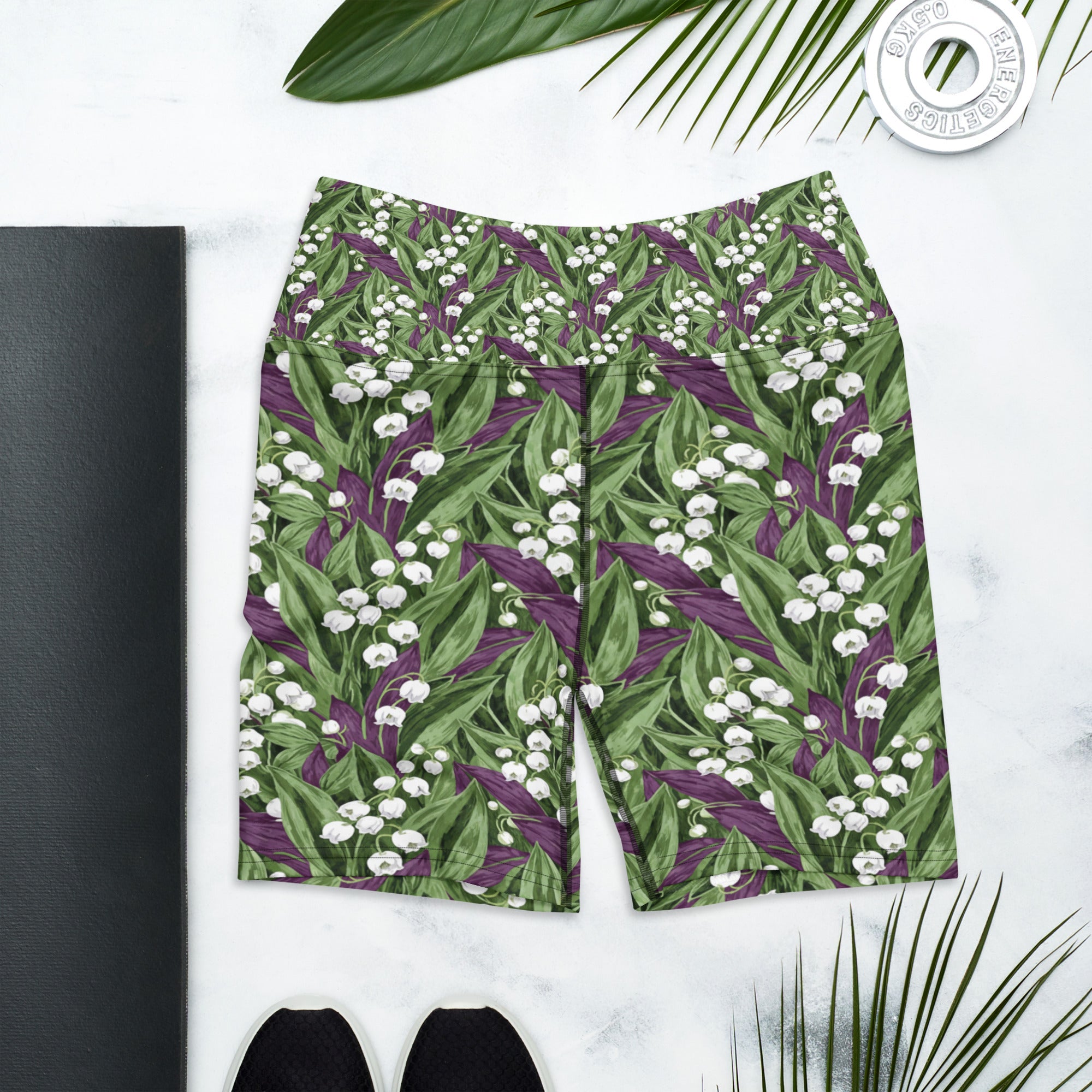 Lily of the Valley Yoga Shorts | GearBunch