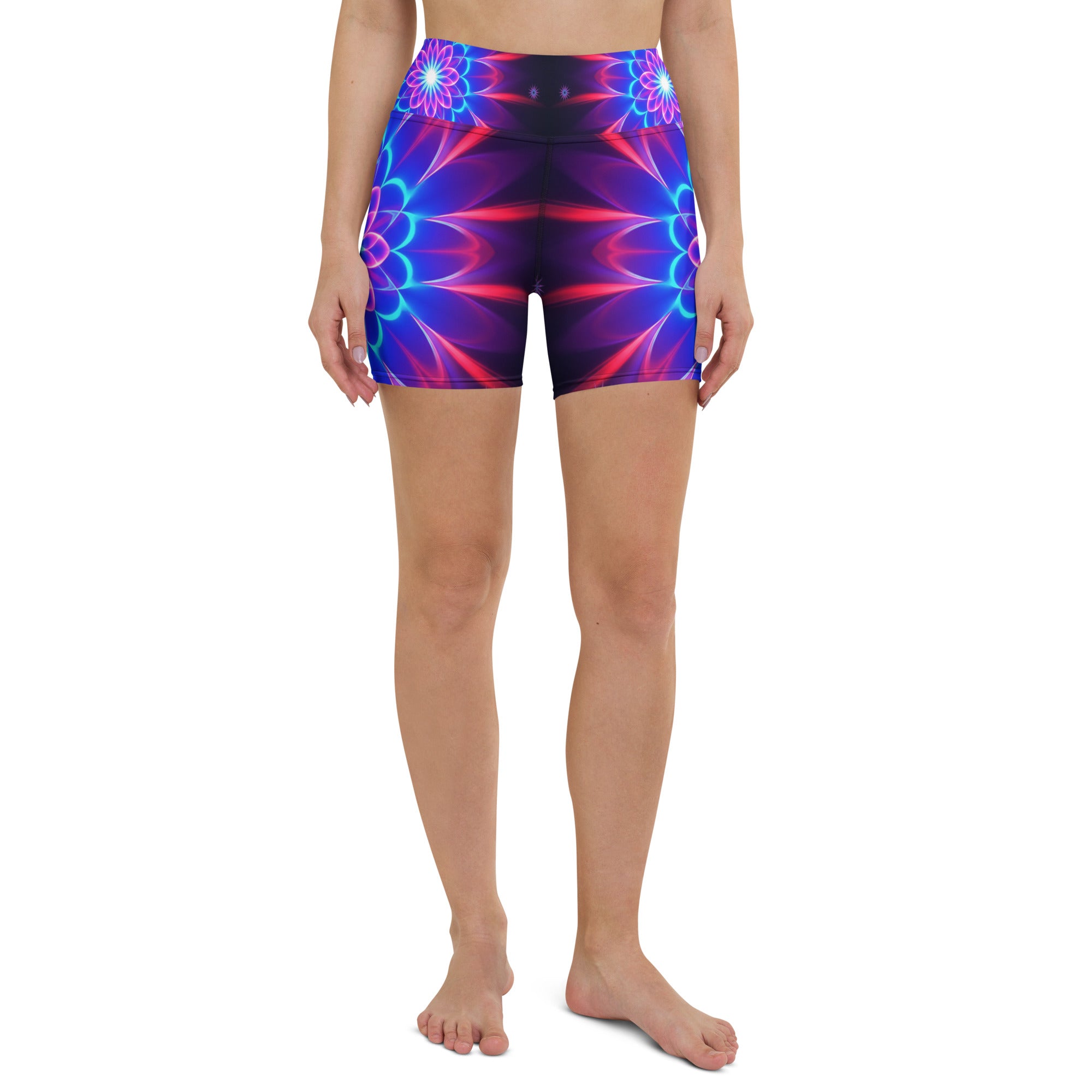 Psychedelic Supernova Yoga Shorts | GearBunch