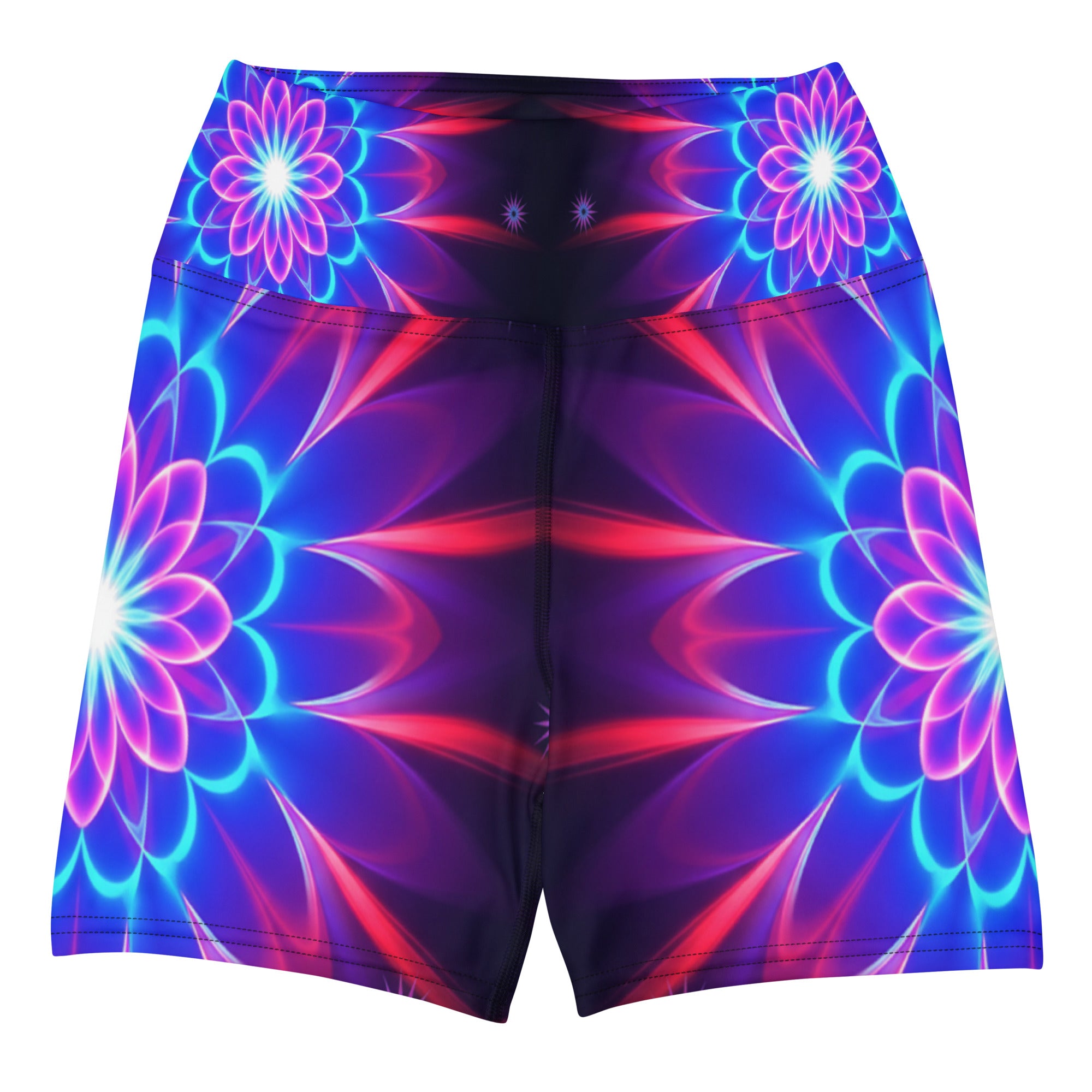 Psychedelic Supernova Yoga Shorts | GearBunch