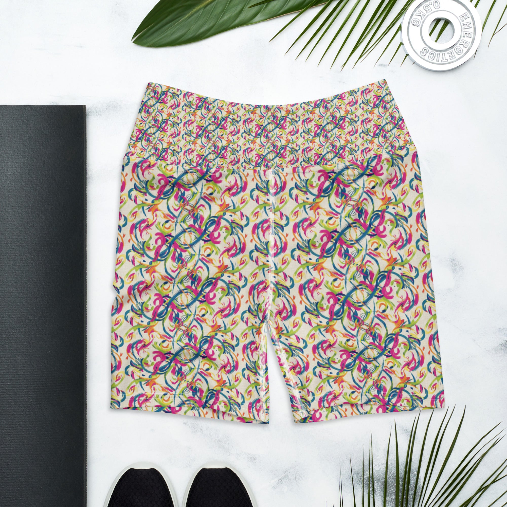 Ciao Bella Script Yoga Shorts | GearBunch