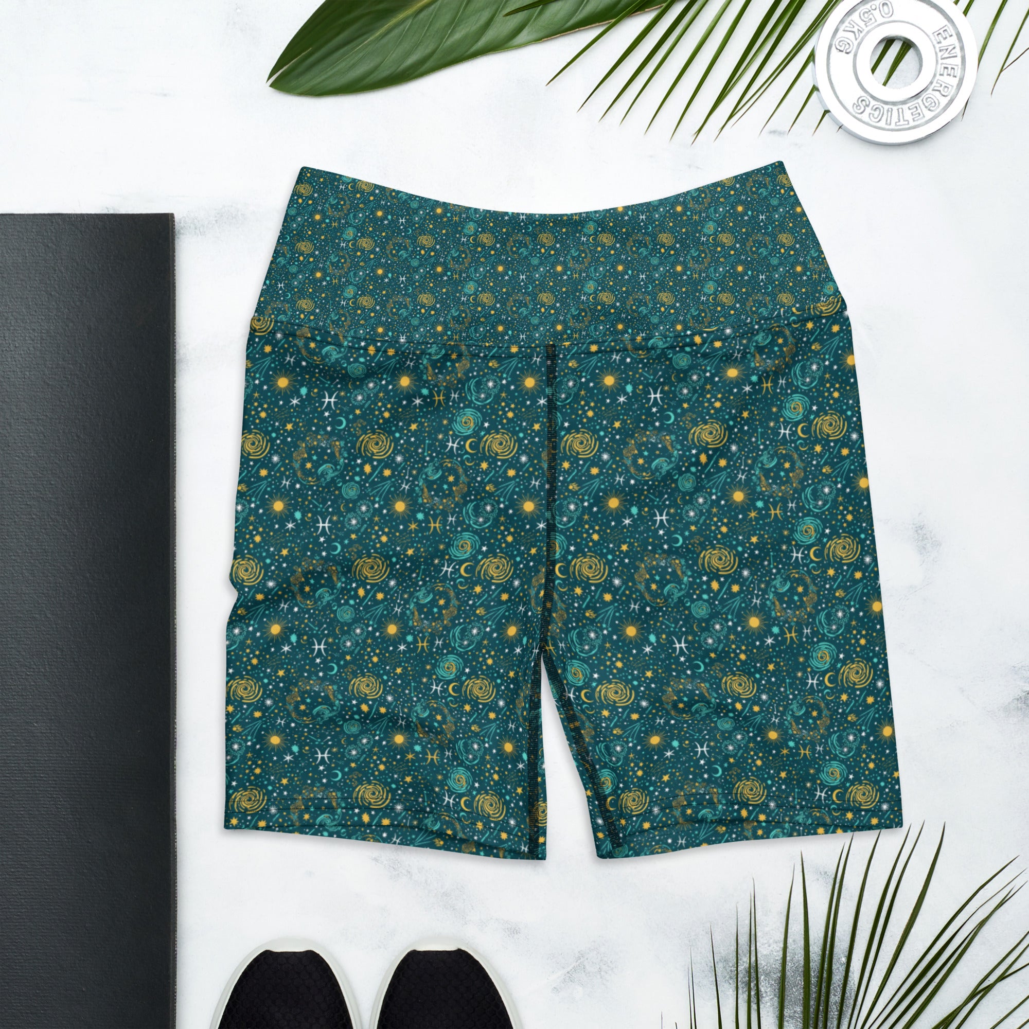 Pisces Celestial Yoga Shorts | GearBunch