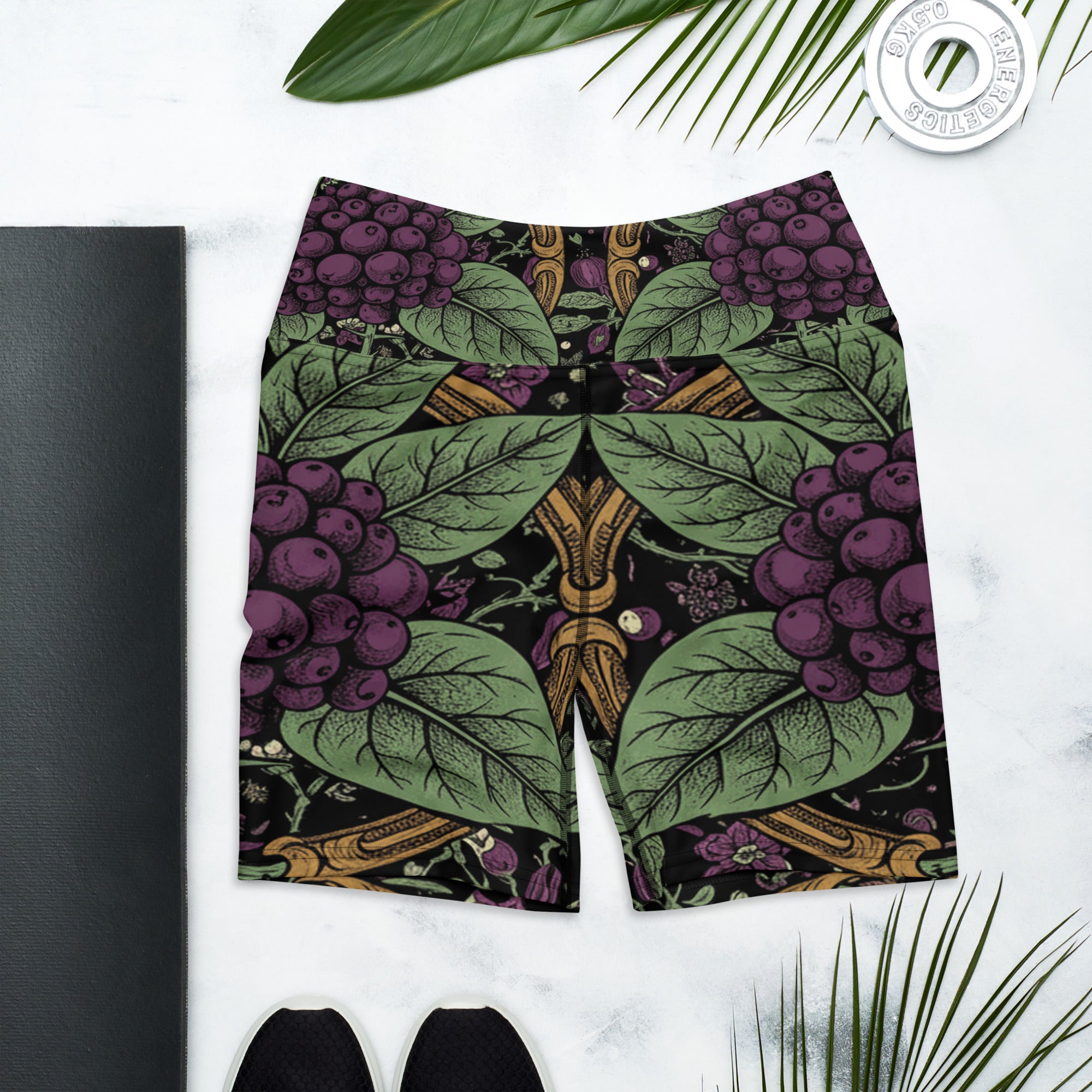 Deadly Nightshade Yoga Shorts | GearBunch