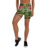 Drive-In Horror B-Movie print GearBunch Yoga Shorts with atomic-age sci-fi design