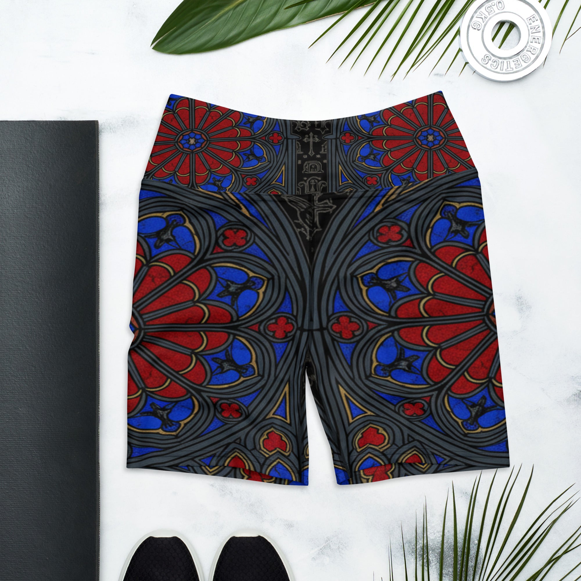 Gothic Cathedral Yoga Shorts | GearBunch
