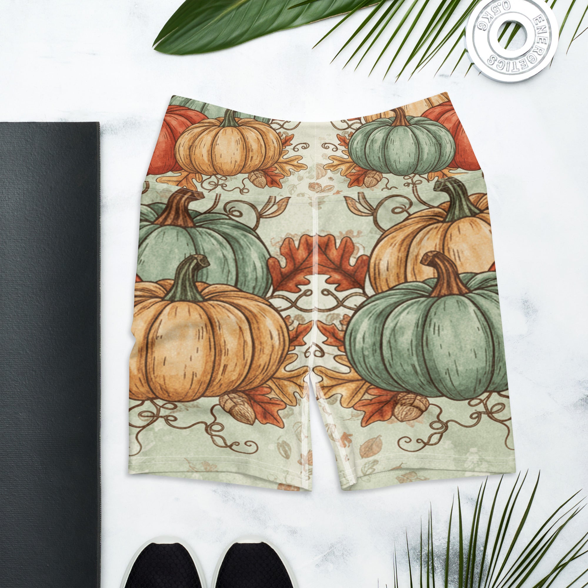 Heirloom Pumpkin Patch Yoga Shorts | GearBunch