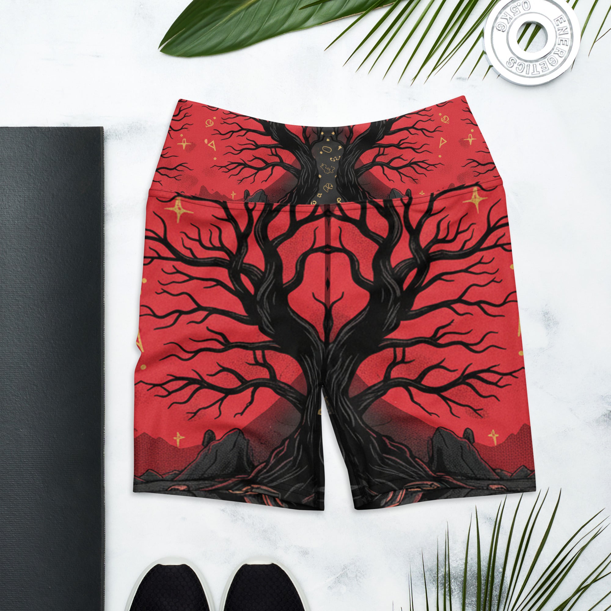 Samhain Blood Moon Yoga Shorts | GearBunch