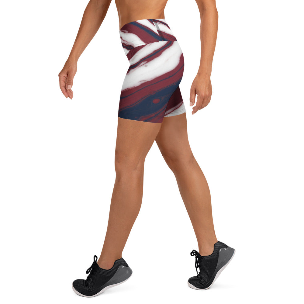 American Marble Yoga Shorts | GearBunch
