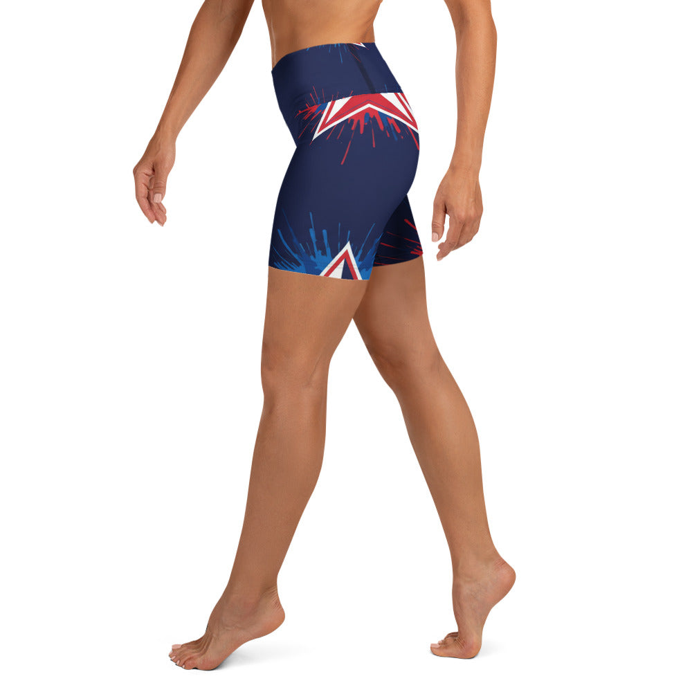 American Ink Stars Yoga Shorts | GearBunch