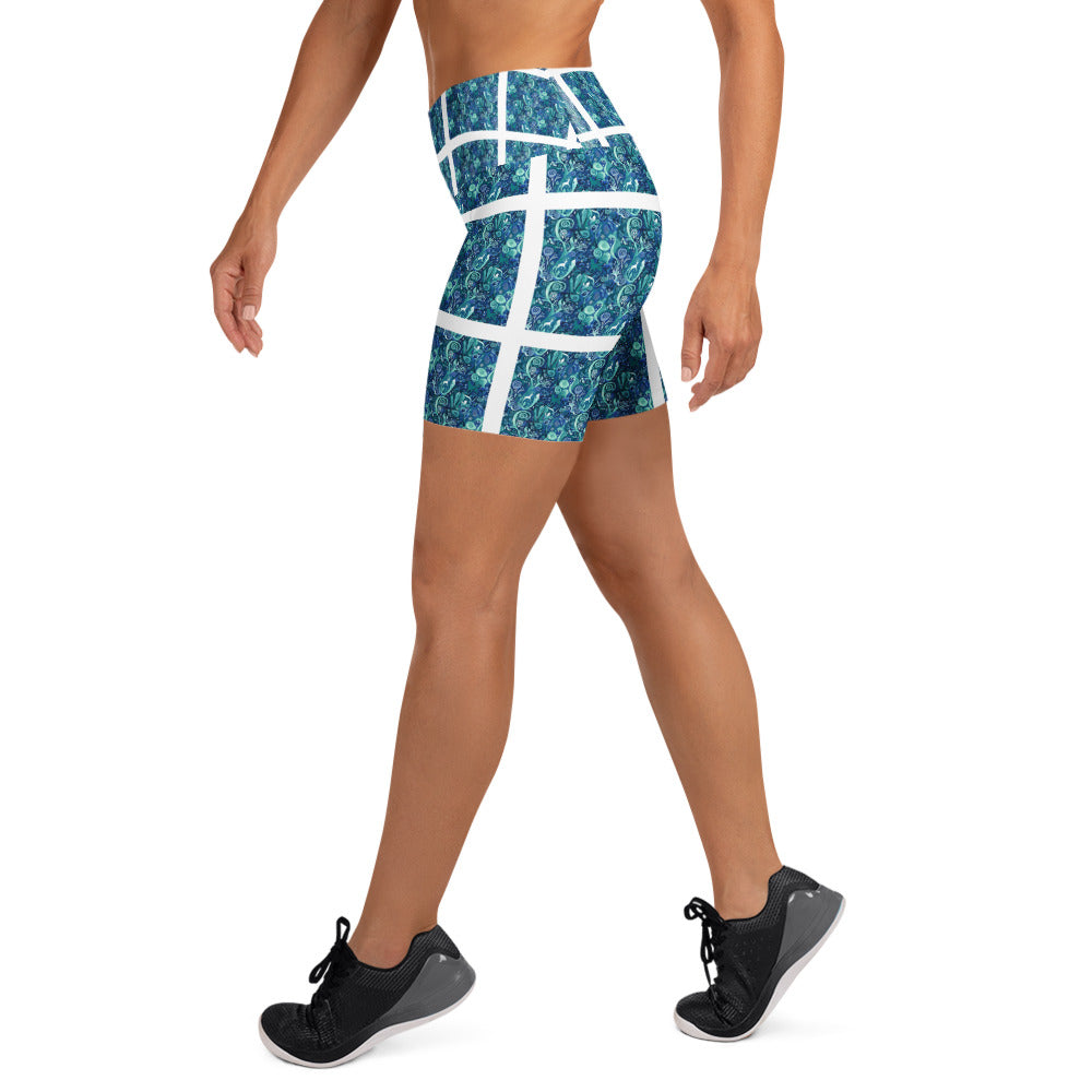 Fairy Tale Wilderness Yoga Shorts | GearBunch