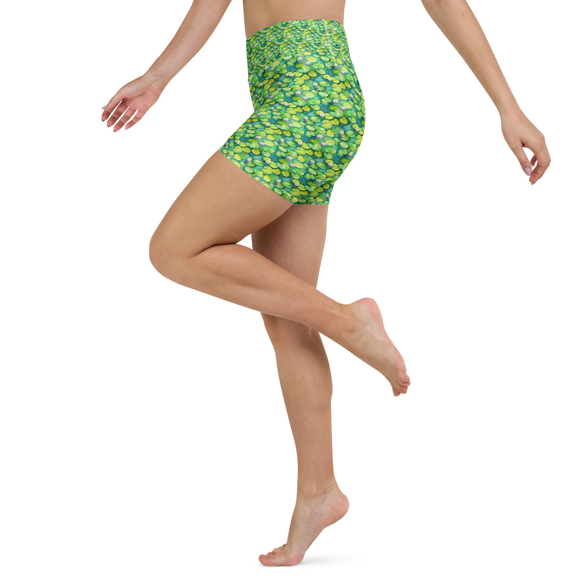 Monet Water Lilies Yoga Shorts | GearBunch