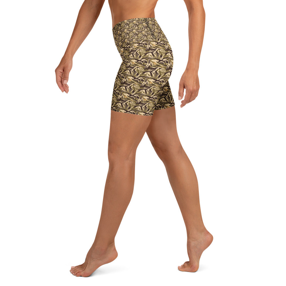 Abstract Desert Landscape Yoga Shorts | GearBunch