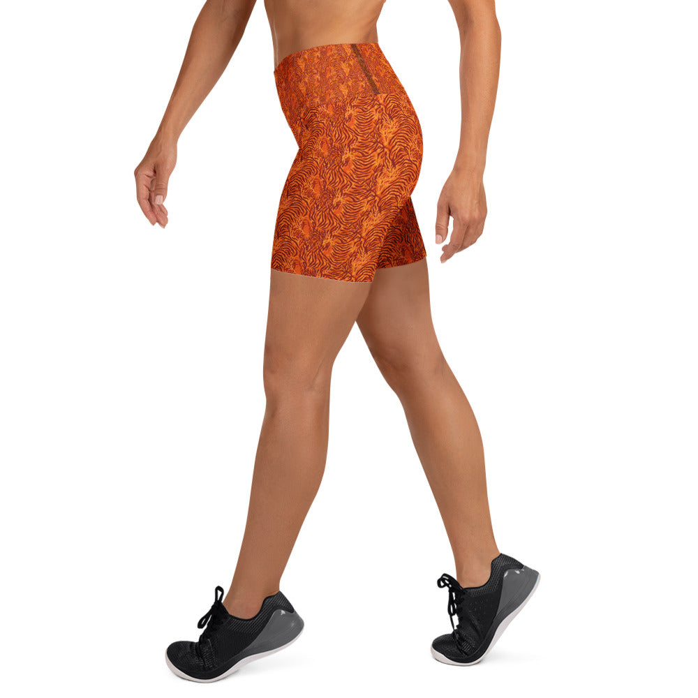 Tiger Bengal Cora Yoga Shorts | GearBunch