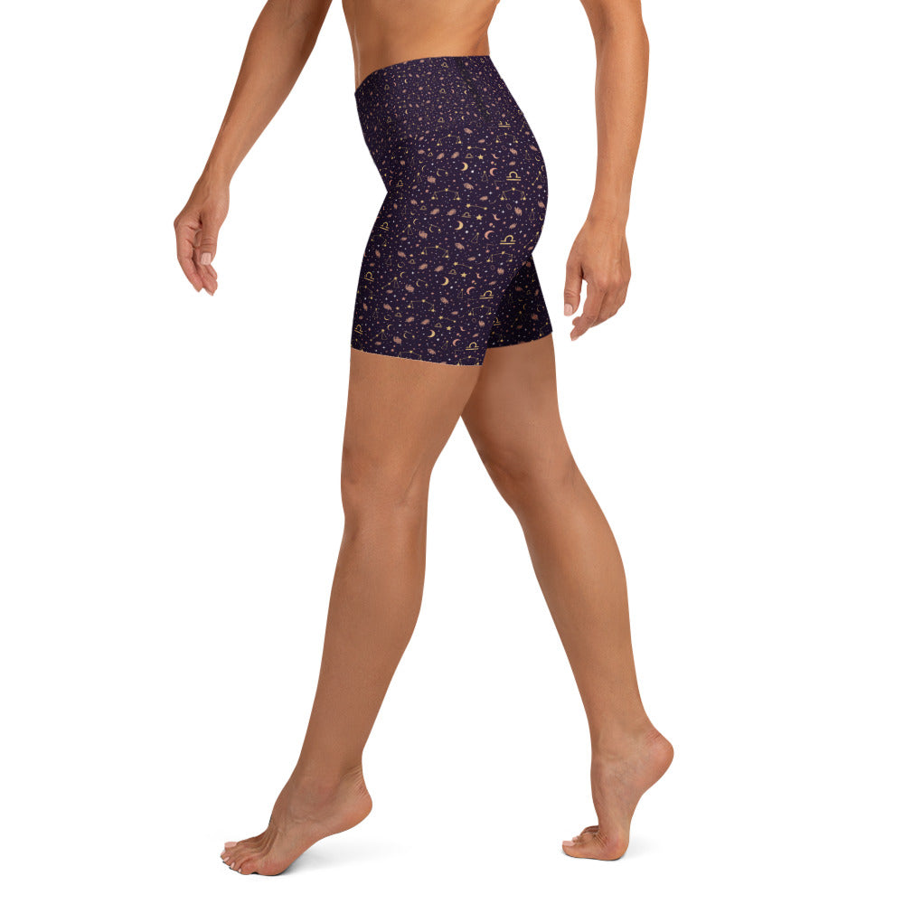 Libra Celestial Yoga Shorts | GearBunch