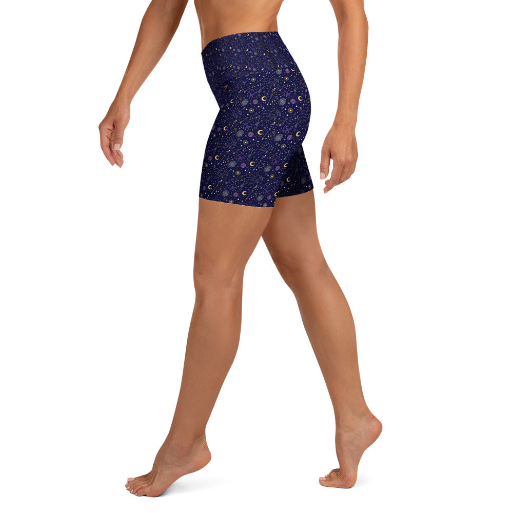 Sagittarius Celestial Yoga Shorts | GearBunch