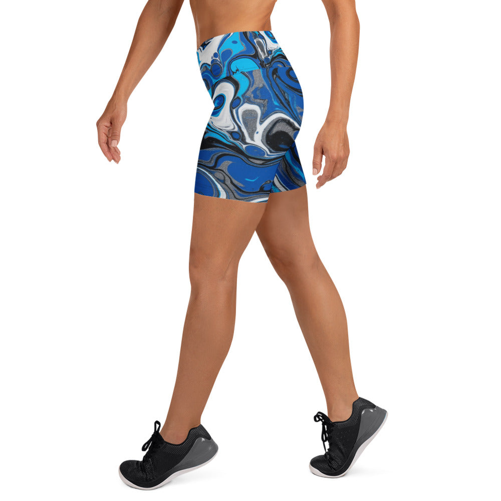 Electric Storm Yoga Shorts | GearBunch