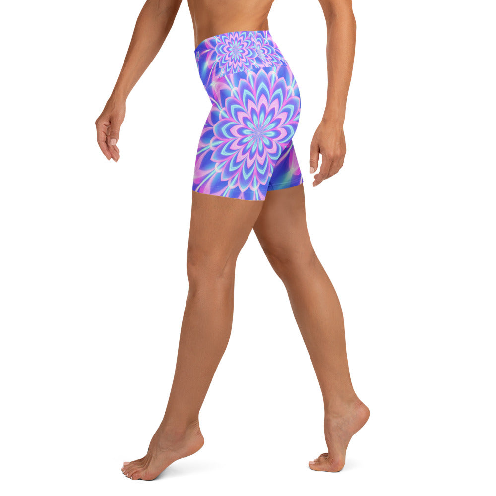 Psychedelic Fairy Ring Yoga Shorts | GearBunch