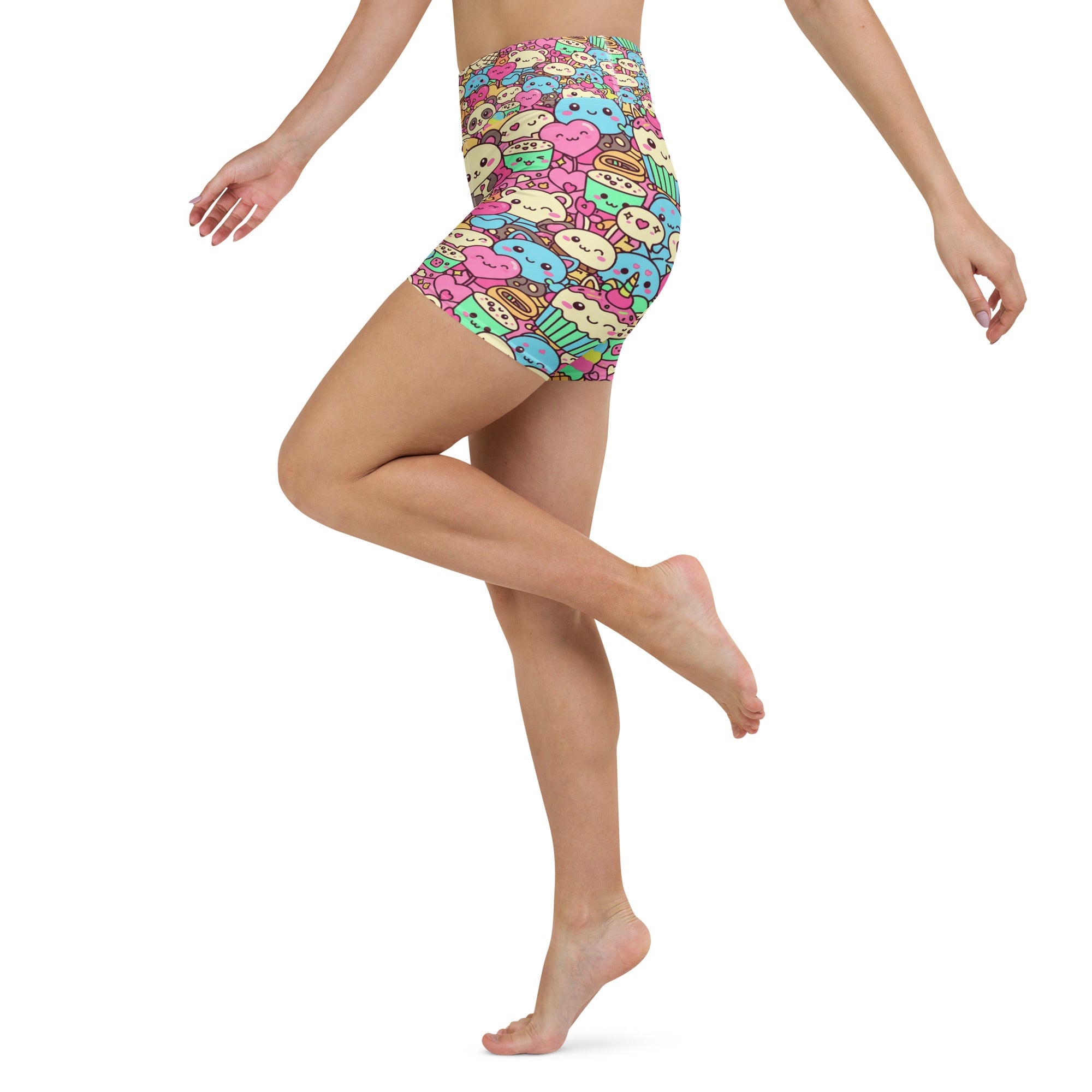 Kawaii Sweet Treats Yoga Shorts | GearBunch