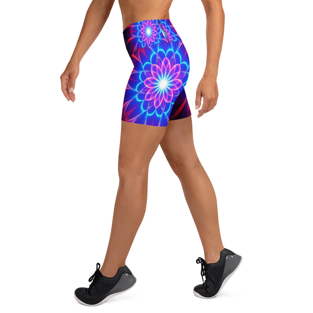 Psychedelic Supernova Yoga Shorts | GearBunch