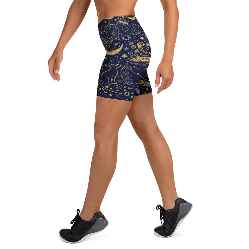 Witching Hour Constellation Yoga Shorts | GearBunch