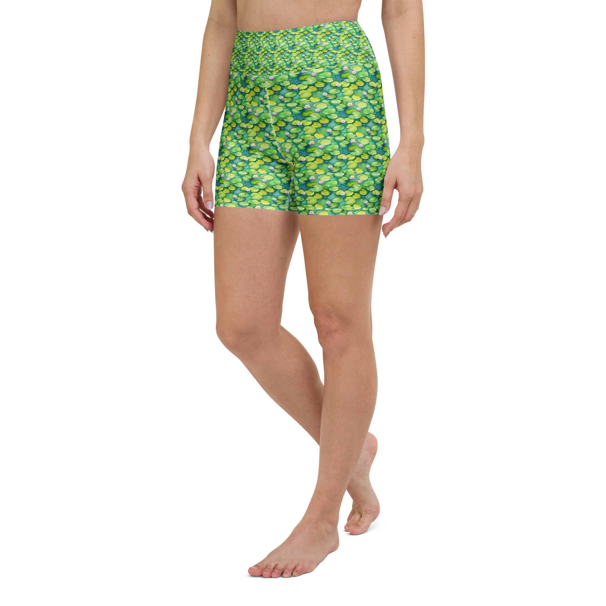 Monet Water Lilies Yoga Shorts | GearBunch