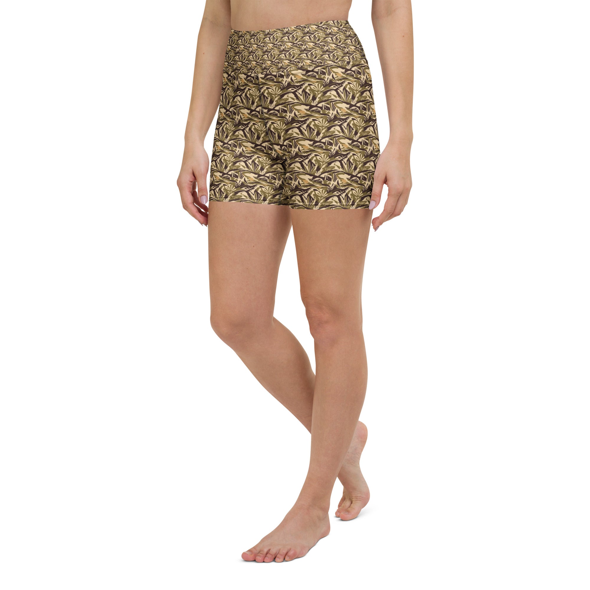 Abstract Desert Landscape Yoga Shorts | GearBunch