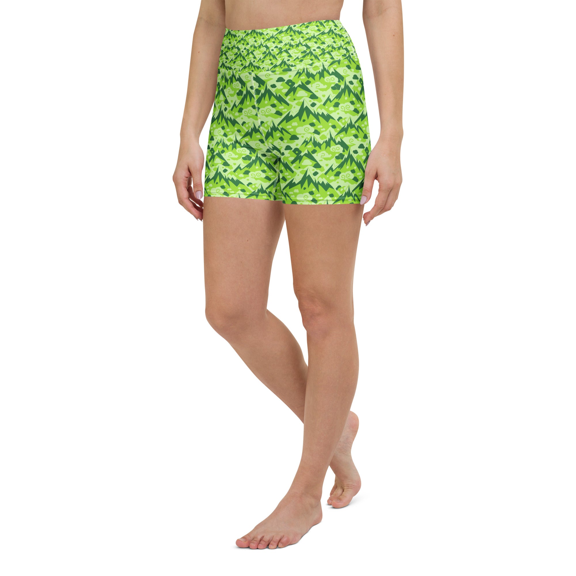 Dragon Mountain Hills Yoga Shorts | GearBunch