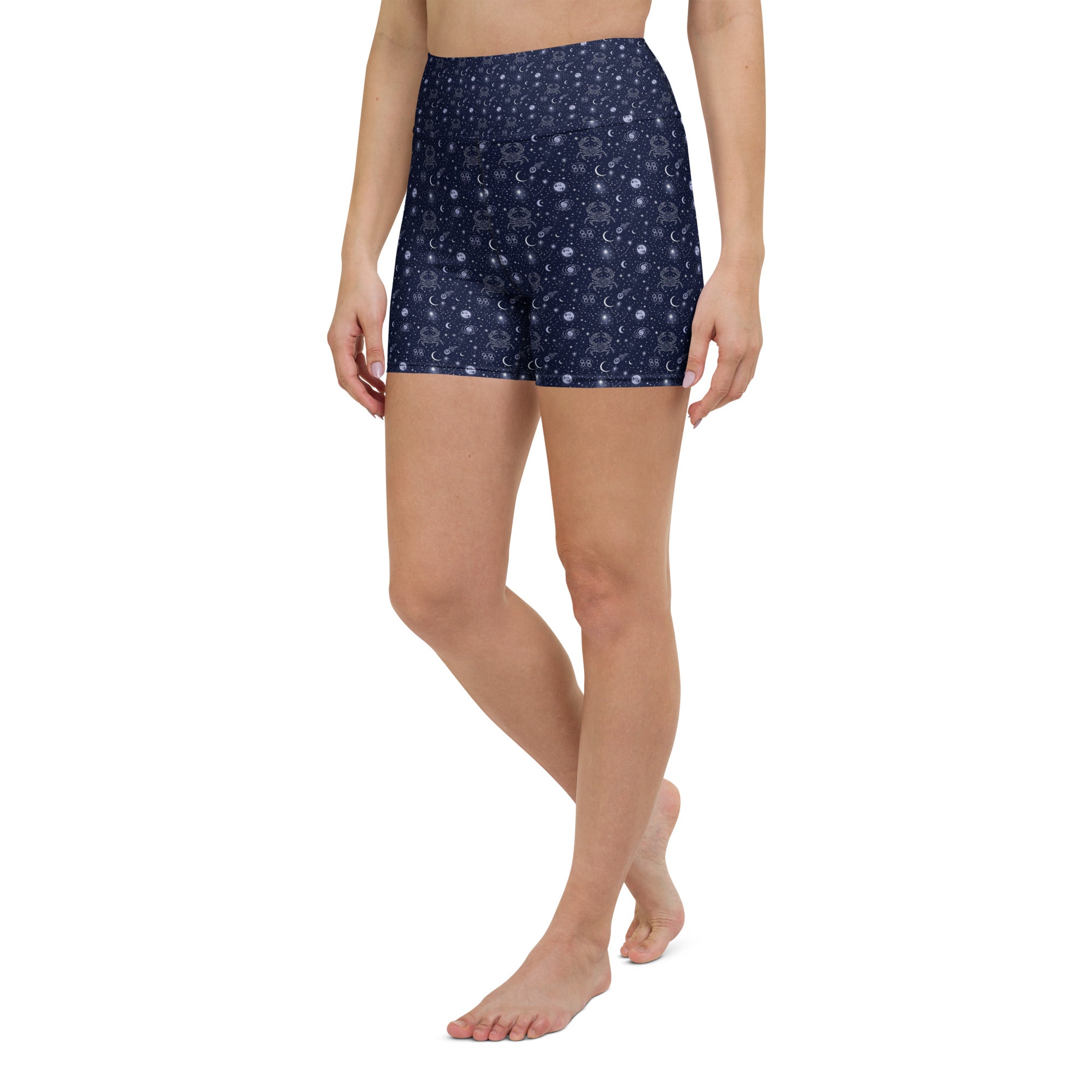 Cancer Celestial Yoga Shorts | GearBunch
