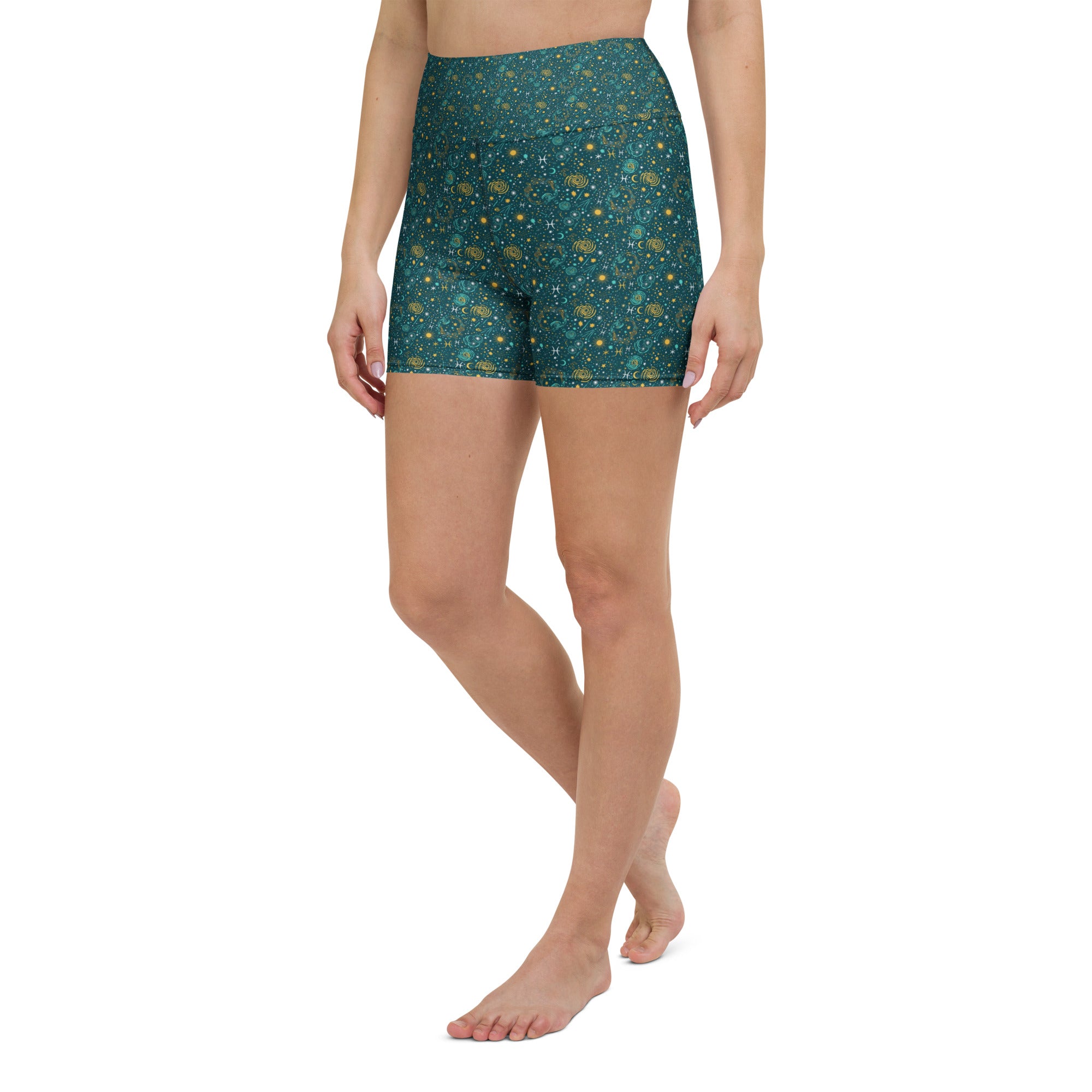 Pisces Celestial Yoga Shorts | GearBunch