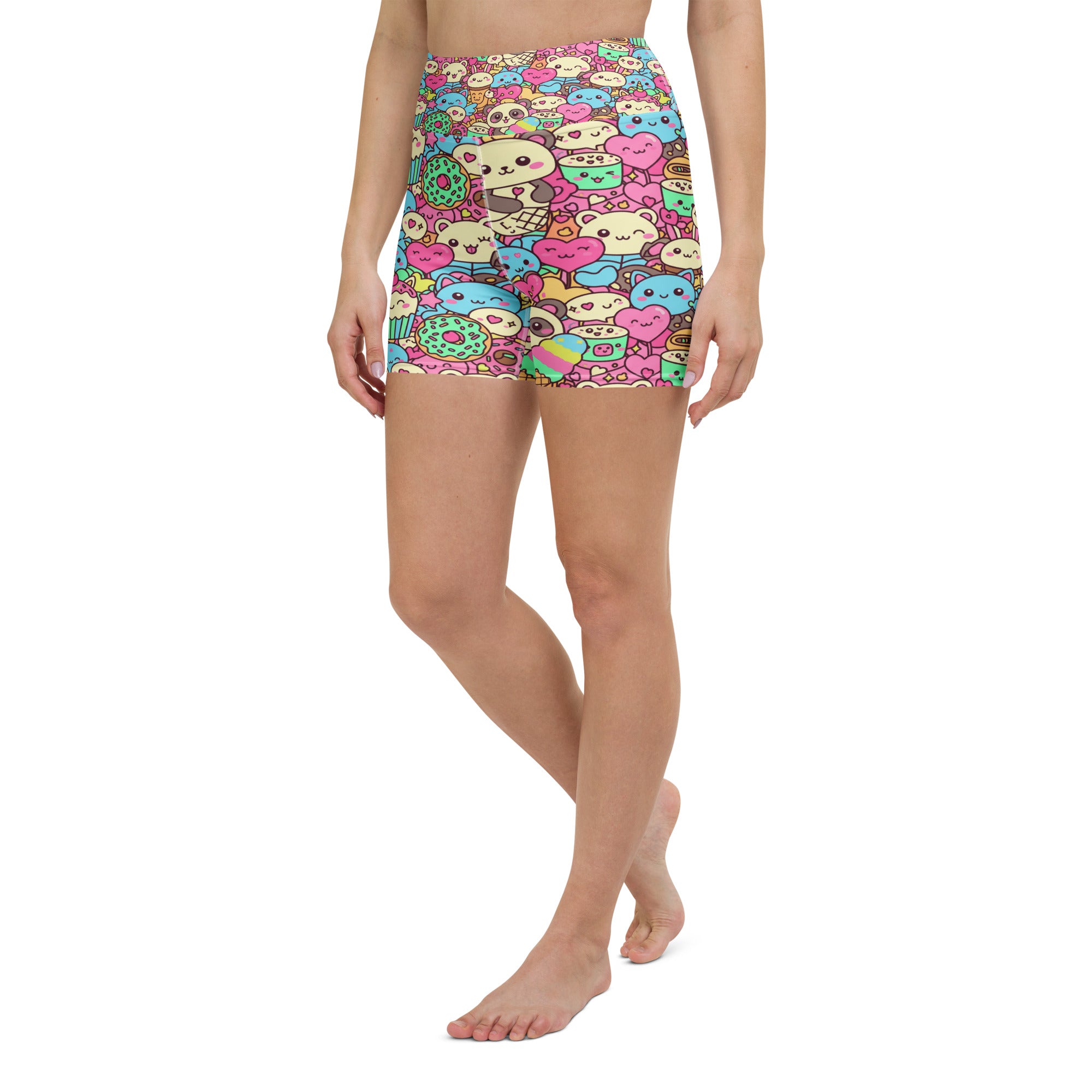 Kawaii Sweet Treats Yoga Shorts | GearBunch