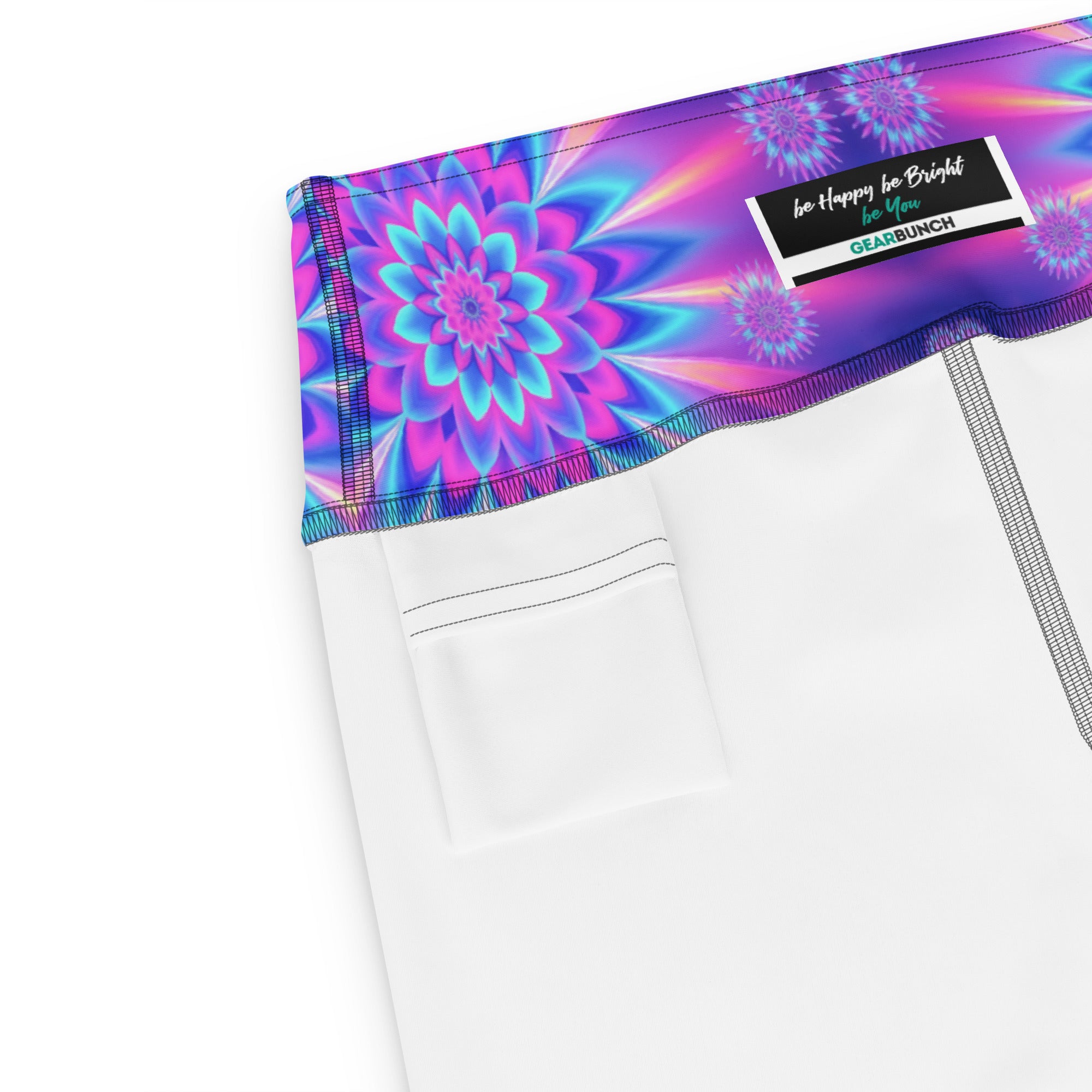 Psychedelic Vaporwave Dream Yoga Shorts | GearBunch