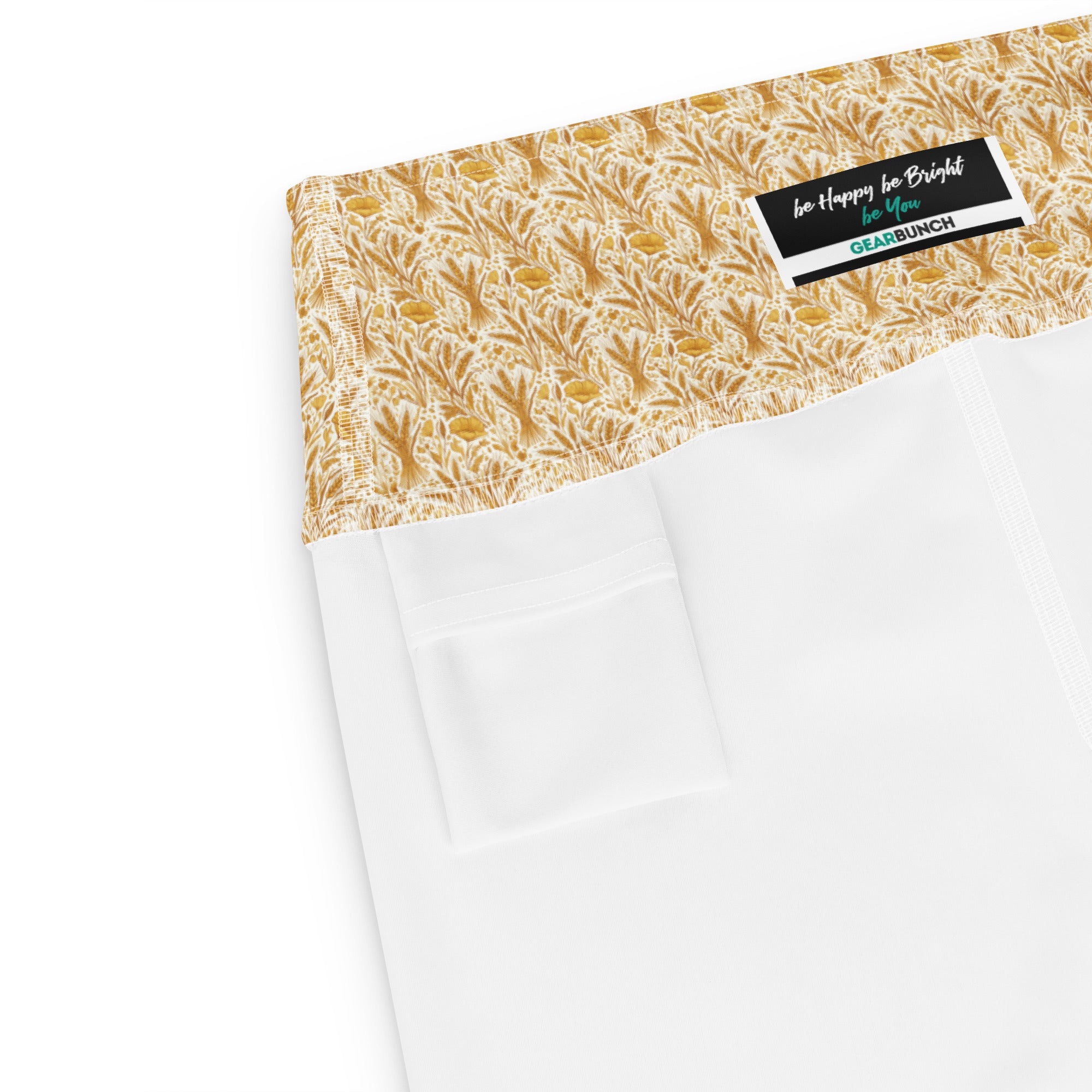 Wheat Field Harvest Yoga Shorts | GearBunch