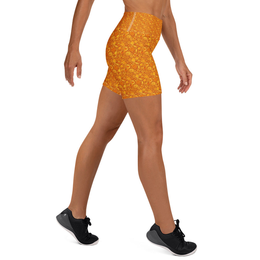 Fruit Market Still Life Yoga Shorts | GearBunch