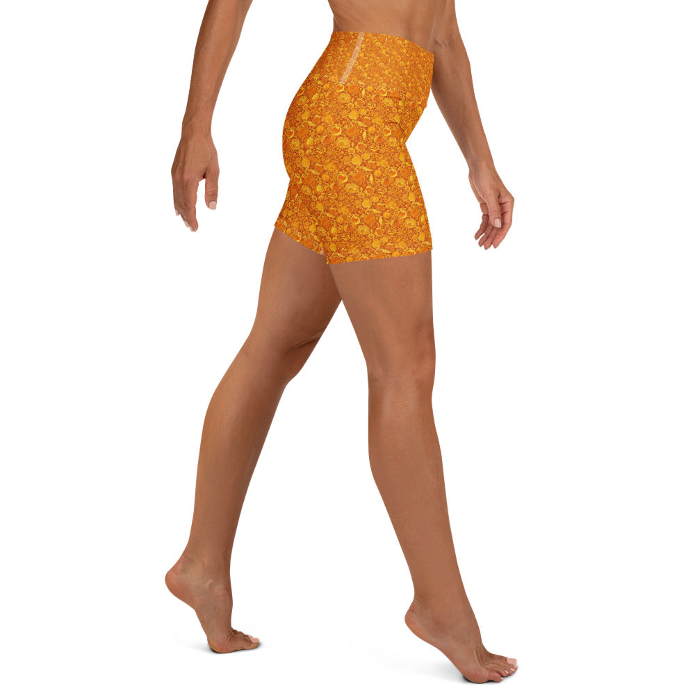 Fruit Market Still Life Yoga Shorts | GearBunch