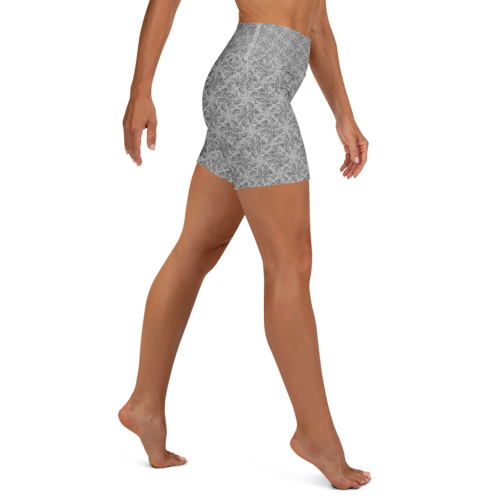 Confusion Abstract Yoga Shorts | GearBunch