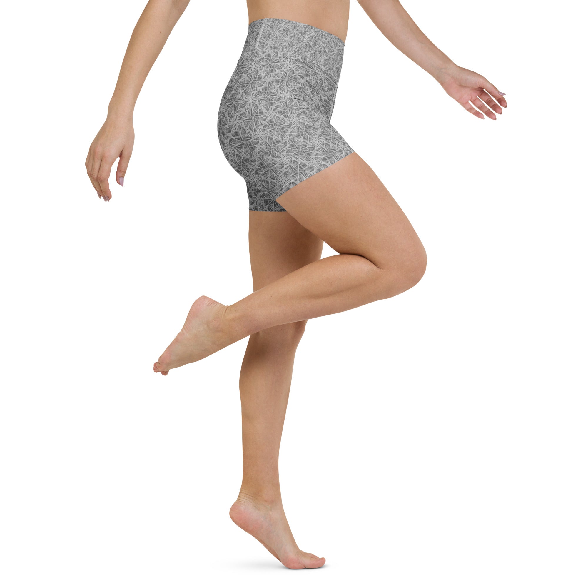 Confusion Abstract Yoga Shorts | GearBunch