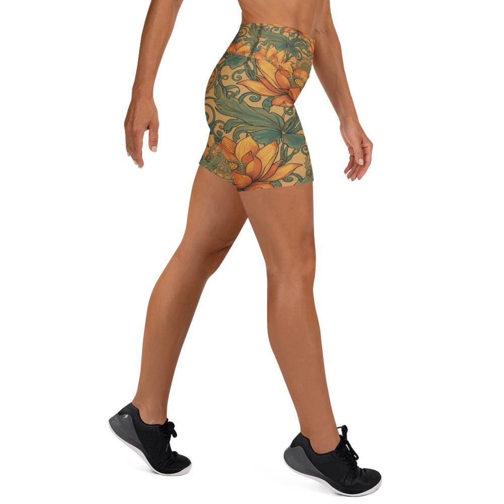 Boho Lotus and Mandalas Yoga Shorts | GearBunch