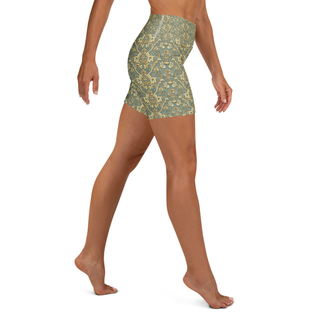 Art Nouveau Fairytale Yoga Shorts | GearBunch