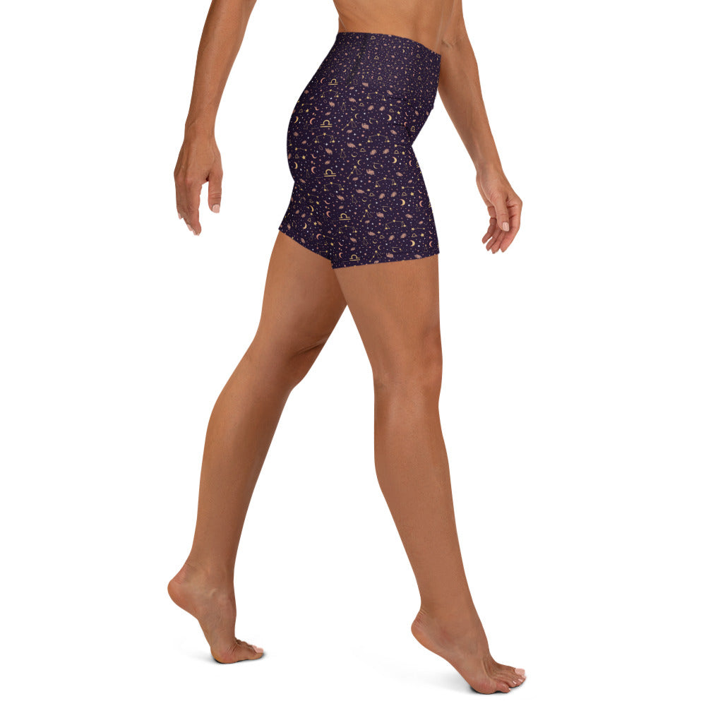Libra Celestial Yoga Shorts | GearBunch