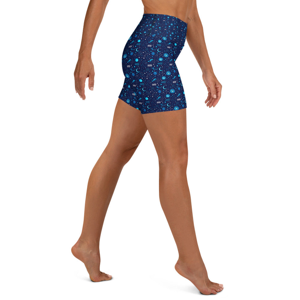 Aquarius Celestial Yoga Shorts | GearBunch