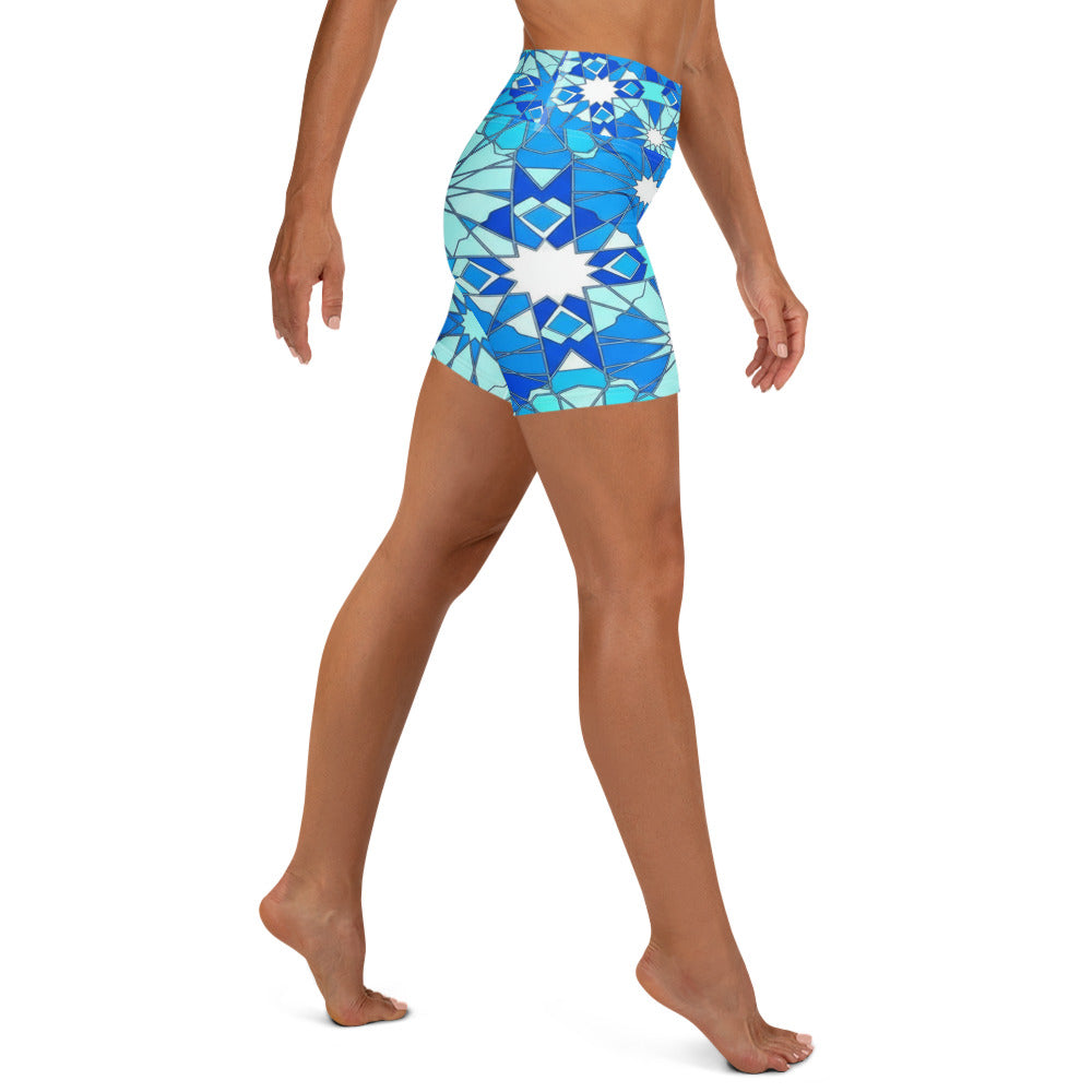 Zellige Arctic Yoga Shorts | GearBunch
