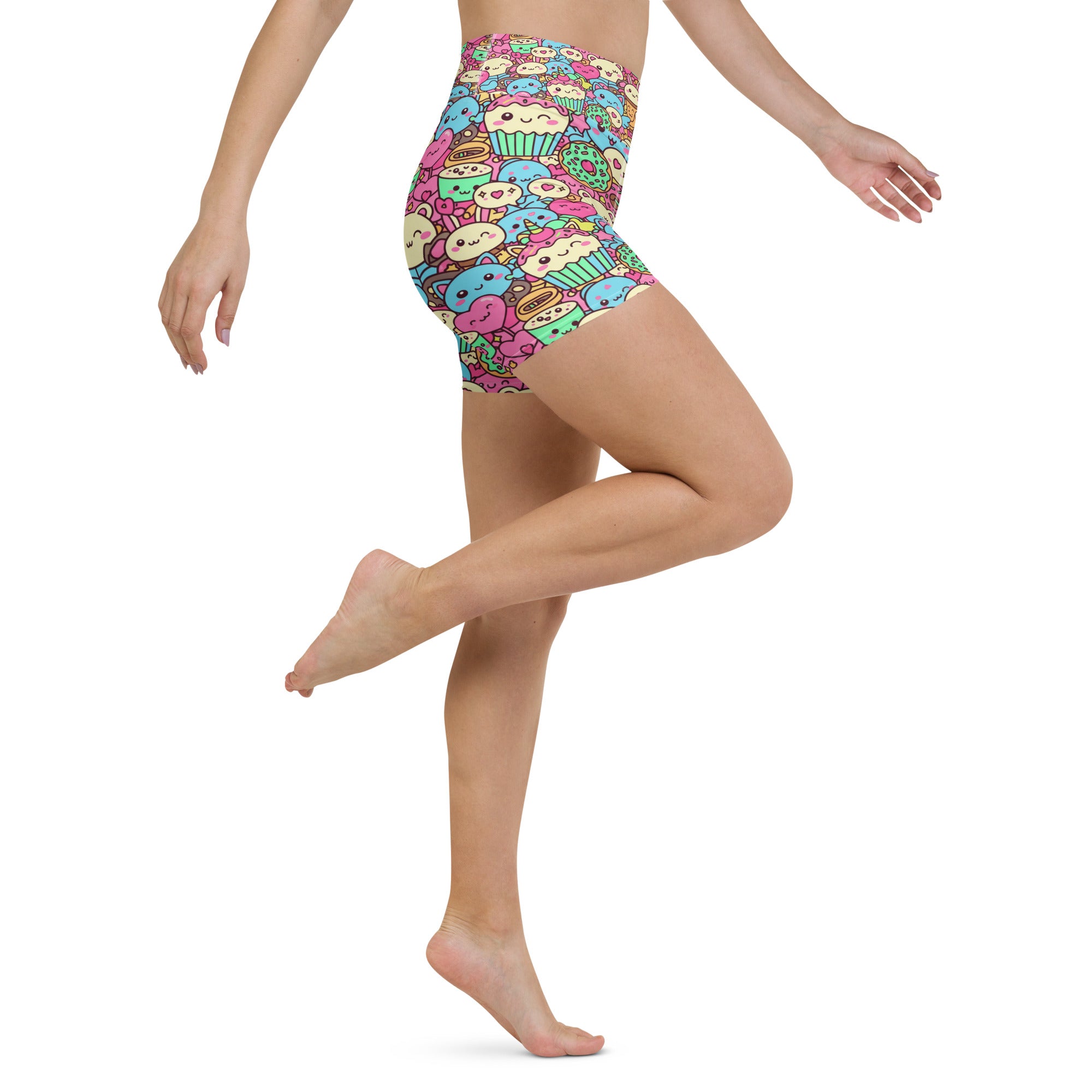 Kawaii Sweet Treats Yoga Shorts | GearBunch