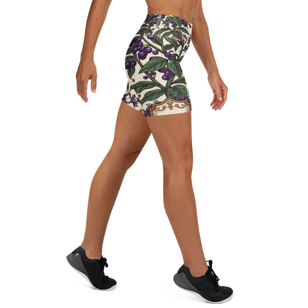 Belladonna Poison Garden Yoga Shorts | GearBunch