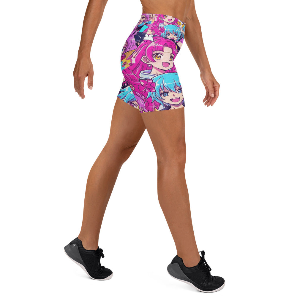 Anime Magical Girl Yoga Shorts | GearBunch