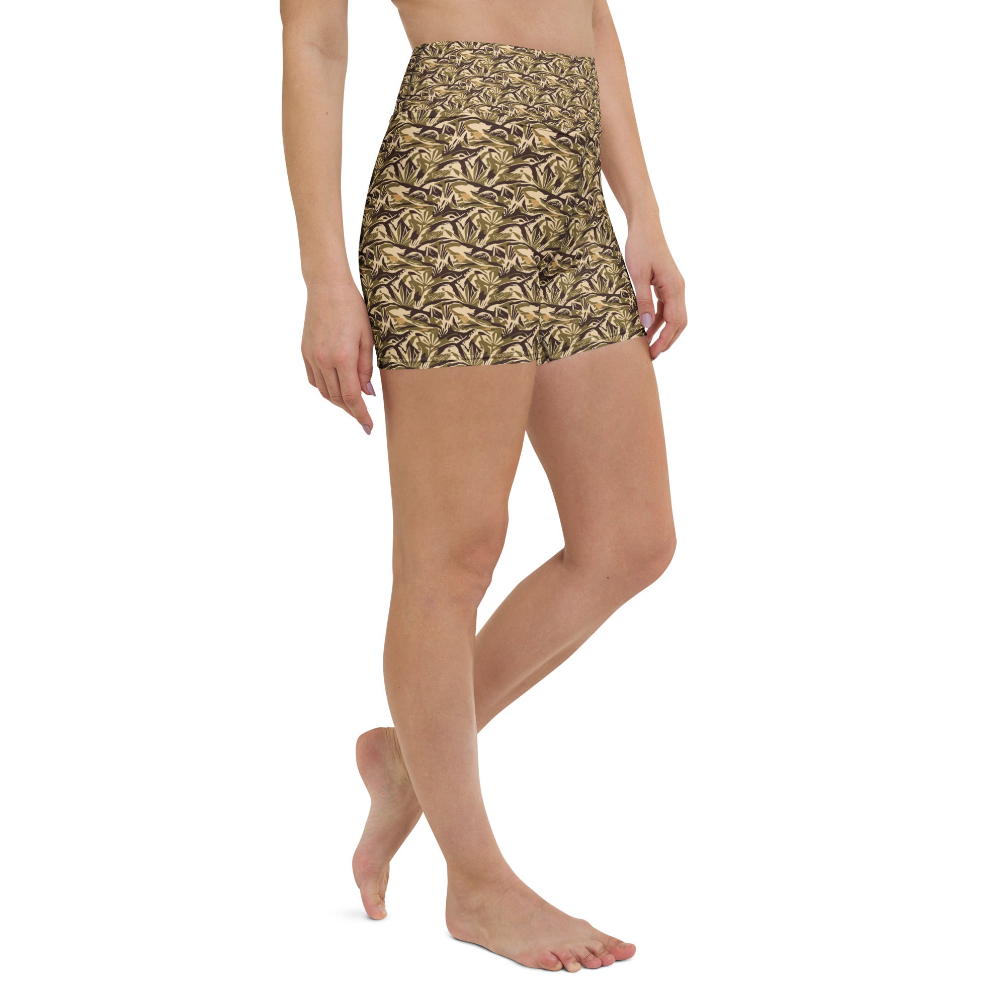 Abstract Desert Landscape Yoga Shorts | GearBunch