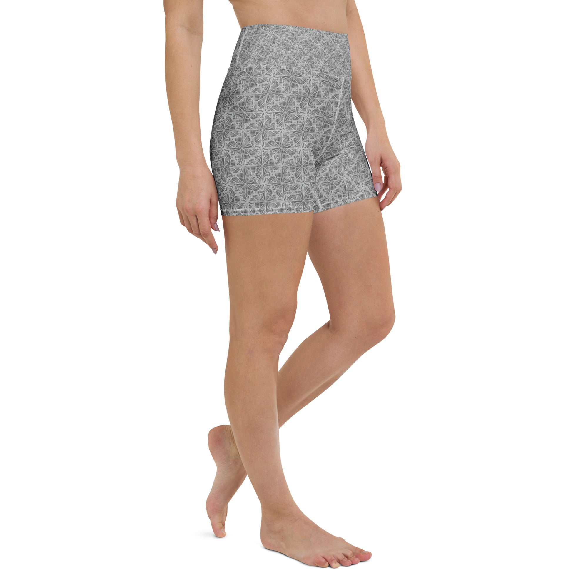 Confusion Abstract Yoga Shorts | GearBunch