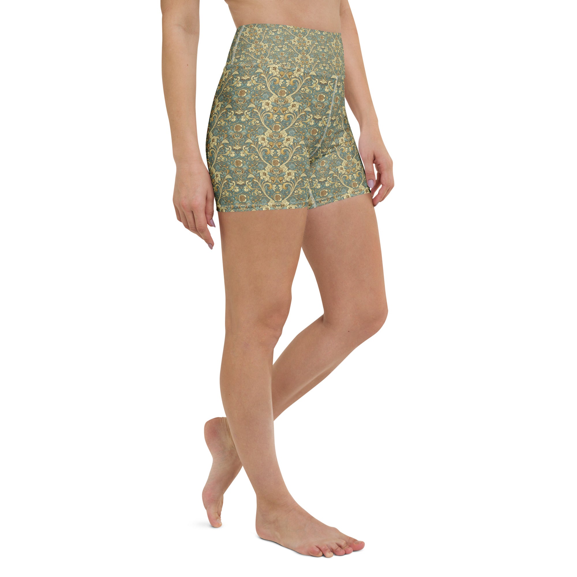 Art Nouveau Fairytale Yoga Shorts | GearBunch