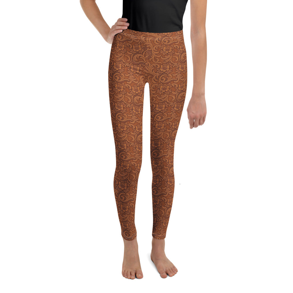 Solid leggings front view | GearBunch